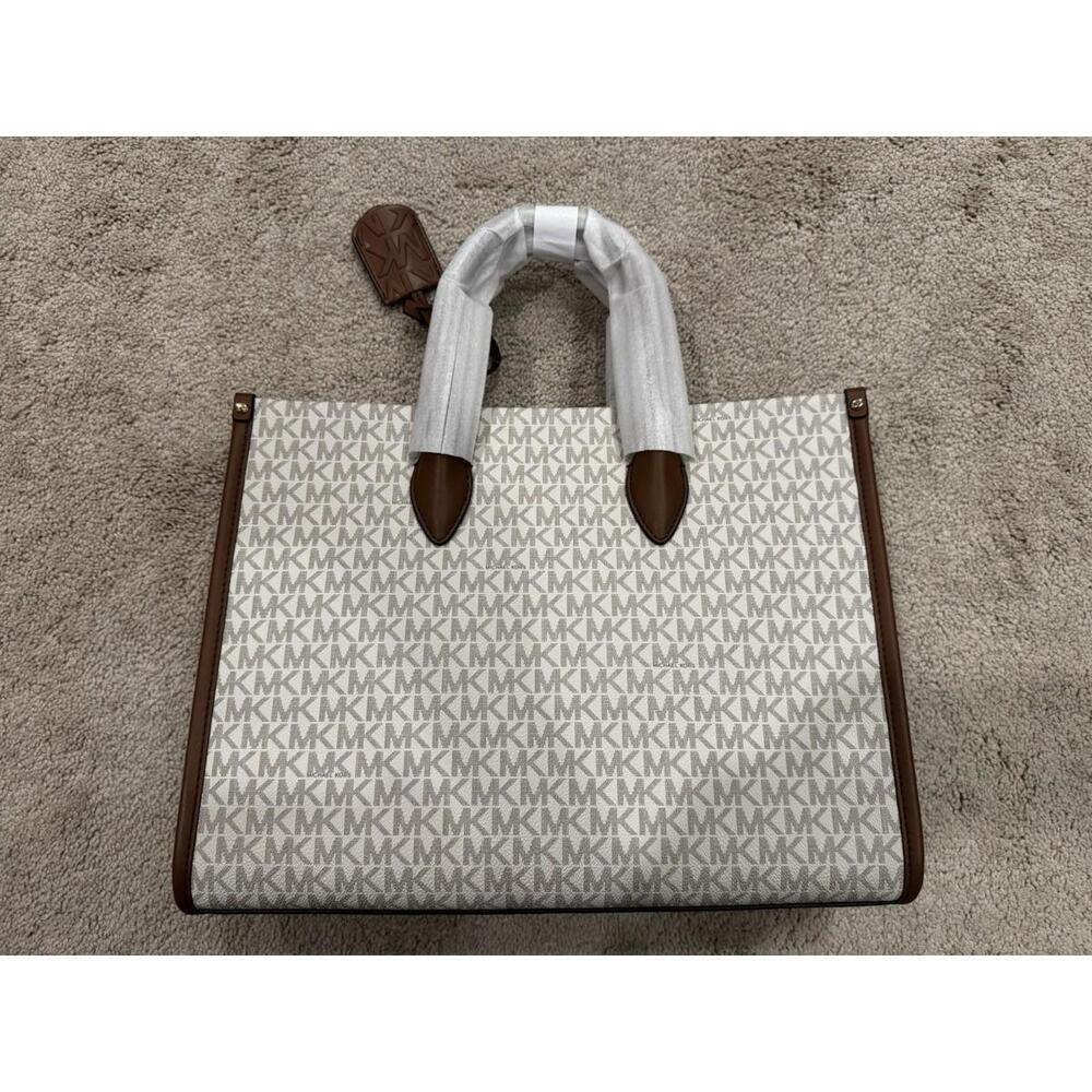 Michael Kors Mirella Medium Tote Bag (Vanilla) 35F2G7ZT2B-149 - Picture 4 of 9